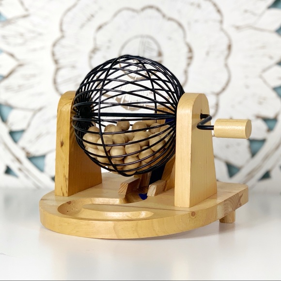 Accents Vintage Bingo Cage With Wooden Balls Poshmark